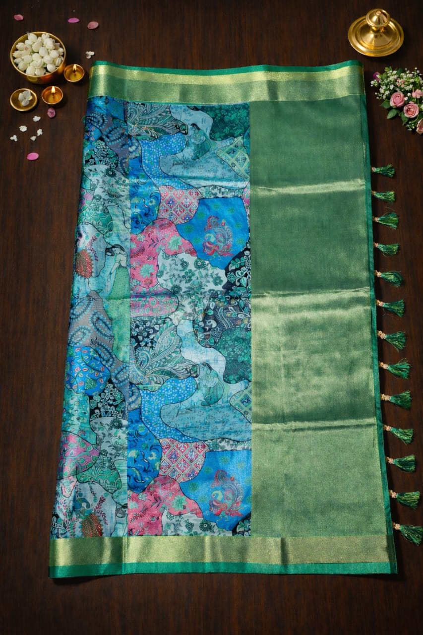 Emerald Heritage Saree