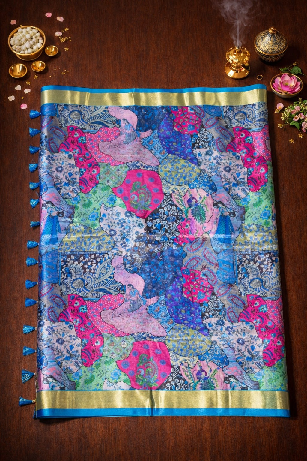VINTAGE CHARCOAL SAREE