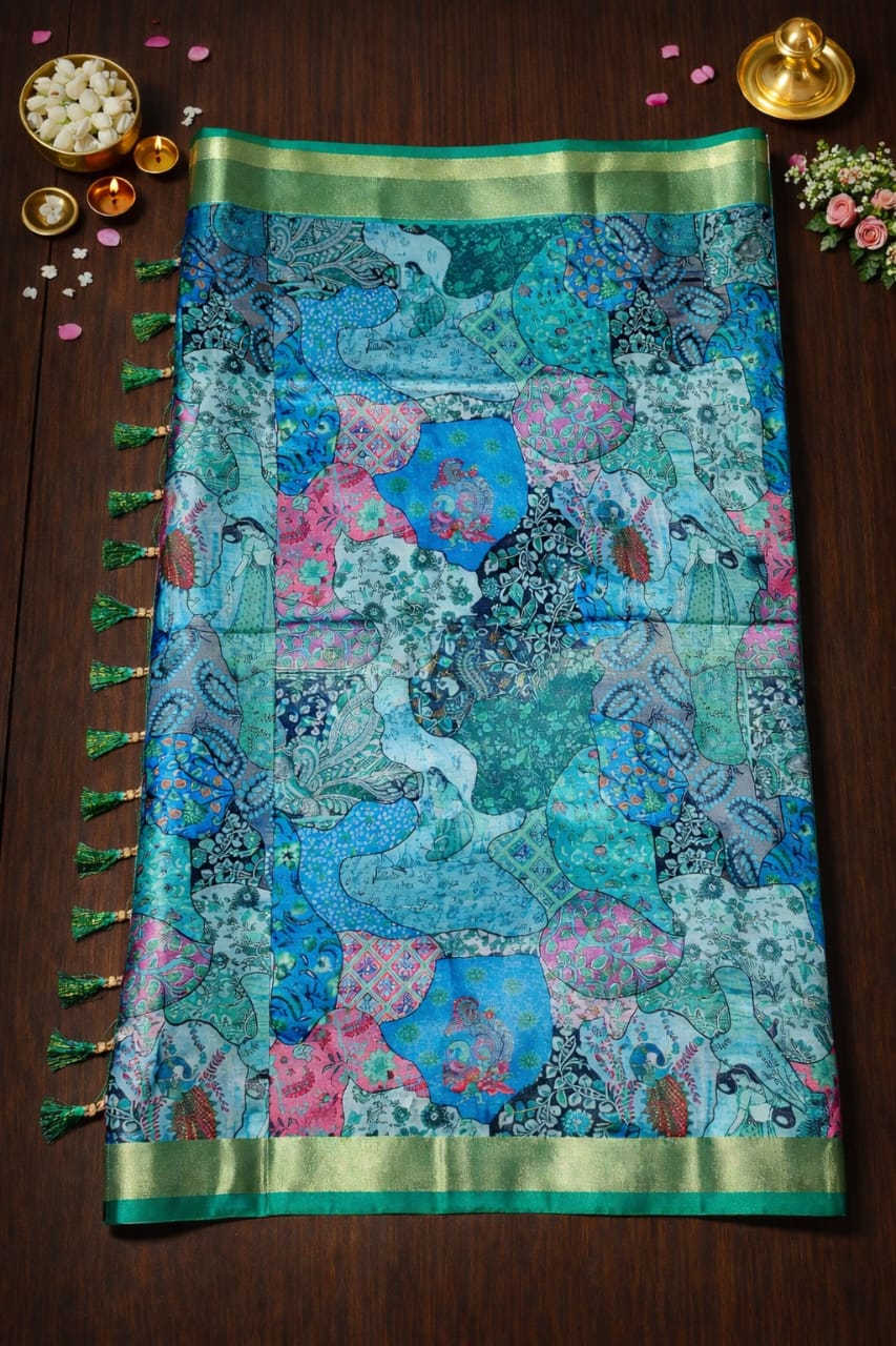 Emerald Heritage Saree