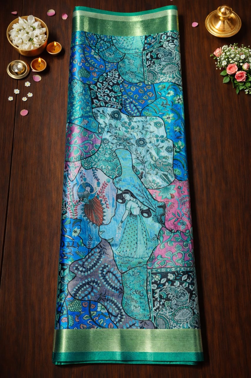 Emerald Heritage Saree