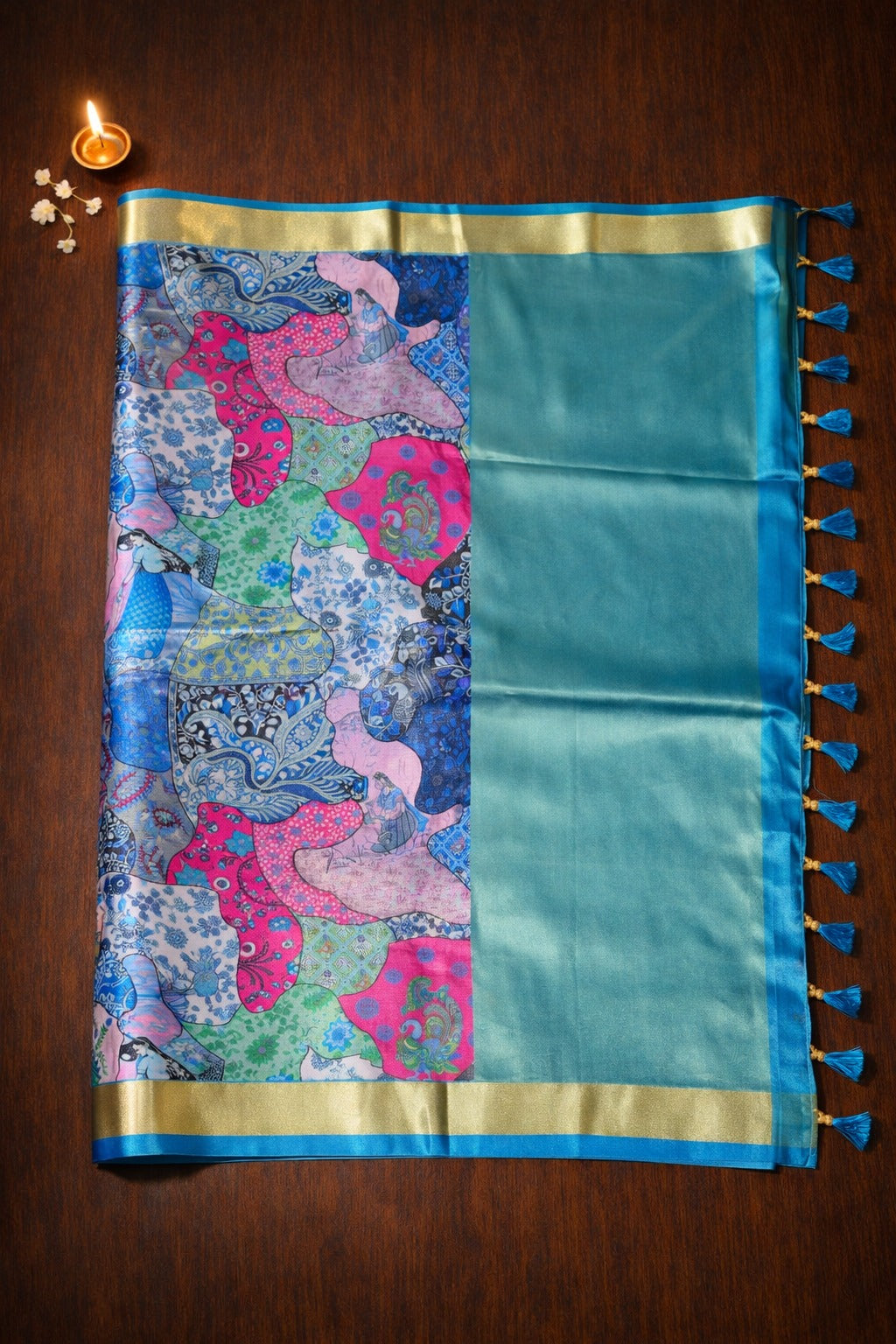 VINTAGE CHARCOAL SAREE