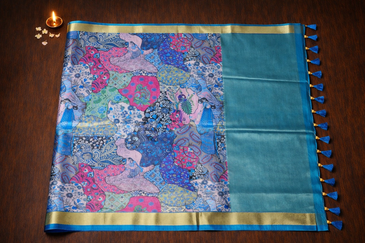 VINTAGE CHARCOAL SAREE