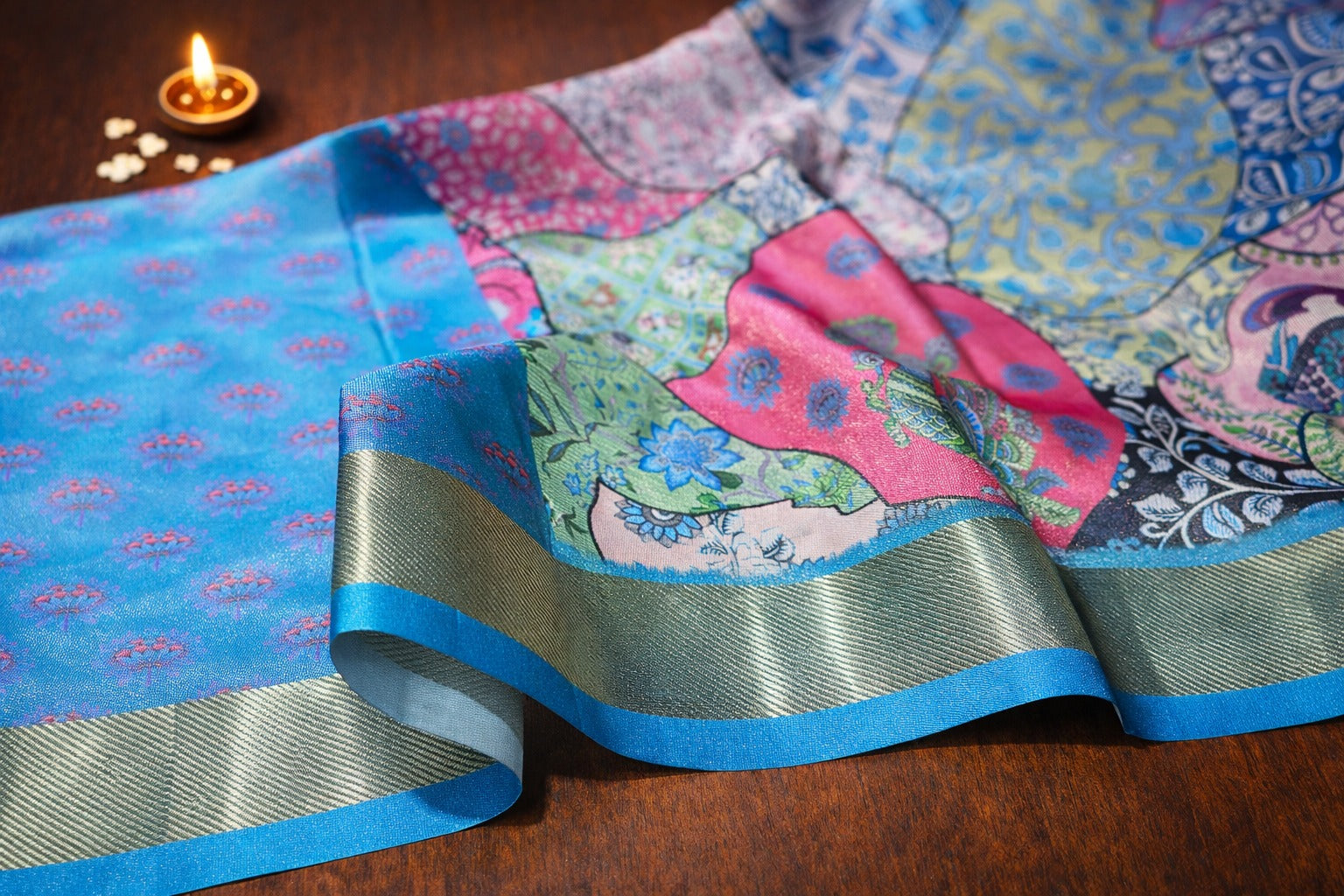 VINTAGE CHARCOAL SAREE